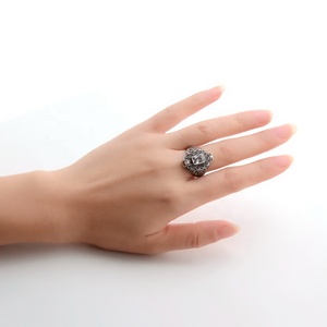 Bague <span class=keywords><strong>parfum</strong></span> Antique en argent sterling 925 pour femmes, anneaux de fiançailles, cadre, bijoux <span class=keywords><strong>parfum</strong></span>és, pour dames - Product Image 3