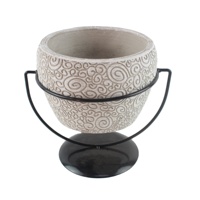 Pots de fleurs ronds en ciment, style nordique simple, pour la maison, l'intérieur et l'extérieur, décoration de jardin.