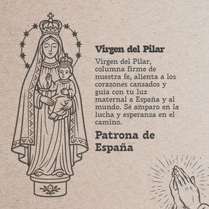 Vergine Pilar in acciaio inossidabile braccialetto religioso bella collana ciondolo santo cattolico braccialetto - Product Image 6