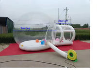 En vente personnalisé 3*5m blanc bulle maison château gonflable mignon aire de jeux extérieure pour enfants et adultes