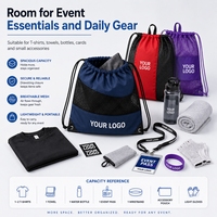 Sac à dos personnalisé en polyester 420D avec cordon de serrage, empiècements en maille et œillets renforcés pour événements sportifs aux États-Unis – Sac promotionnel à cordon