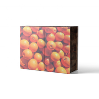 Boîte portable haut de gamme personnalisée avec logo, double ouverture, fermeture magnétique, doublure en éponge et papier d'art, résistante à l'eau
