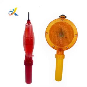 Lampe de signalisation LED pour cône de signalisation, cône de circulation lumineux clignotant, lampe solaire pour cône de signalisation, bâton de signalisation d'urgence portatif - Product Image 1
