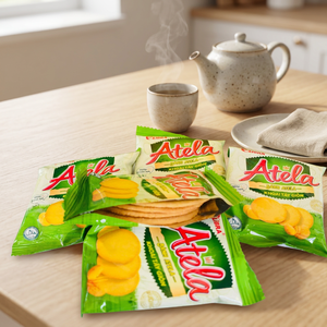Offer Free Sample-Atela Potato Cracker 228G <b>Thin</b> Baked Crispy Salty Snack Bag ODM OEM Vietnam Factory Direct - Product Image 1