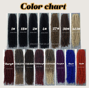 Trecce da 22 pollici con onde d'acqua morbida per Passion Twist ricci intrecciati capelli in fibra naturale nero Pre-loop all'uncinetto tinti-all'ingrosso - Product Image 5