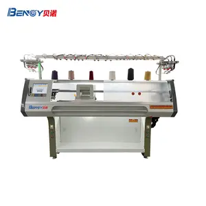 Double System High Speed 72 inch Multi Gauge Flat Knitting Carpet Machine For Blankets