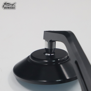 BORSKE Reflector de espejo retrovisor redondo de aleación de aluminio cromado/negro de alta calidad para motocicleta GTS LX LXV Sprint Primavera - Product Image 4