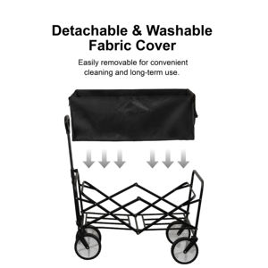 Chariot utilitaire pliable pliable de plage de chariot pliable de pneu solide - Product Image 2