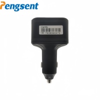 Pengsent Traceur GPS sans fil Mini Carlife, Chargeur de voiture, Positionnement en temps réel, Chargeur de téléphone allume-cigare, Dispositif 4G dissimulé, Charge rapide PC