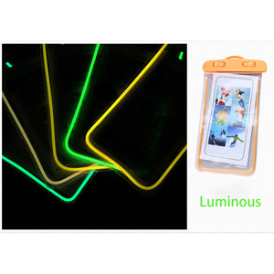 Luminoso fluorescente subacqueo in PVC impermeabile del telefono cellulare custodia a secco con cordino per iphone <span class=keywords><strong>Samsung</strong></span> telefono cellulare - Product Image 2