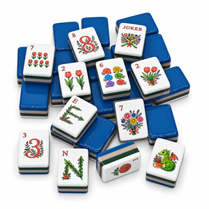Tuiles de Mahjong américaines tendance, résistantes aux rayures, 160 pièces, en acrylique 4 couches, pour cadeau de pendaison de crémaillère - Product Image 5