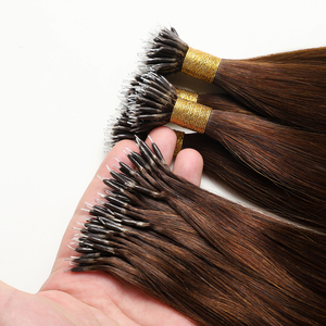 Prix de gros d'usine, extensions de cheveux humains vierges russes réelles, qualité supérieure, lisses et soyeuses, micro-anneaux nano, toutes les couleurs - Product Image 6