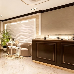 ร้านขายเครื่องประดับ นาฬิกา และสินค้าหรูหรา ออกแบบตกแต่งภายในร้านแบบครบวงจร ปรับแต่งได้ตามต้องการ ตู้โชว์กระจก ตู้โชว์เครื่องประดับ ตกแต่งร้านค้า - Product Image 3