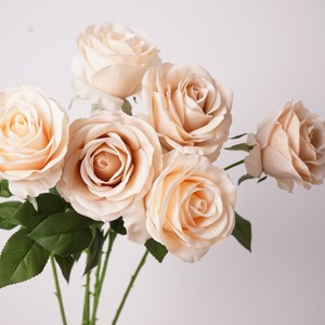 Großhandel Künstliche Blumen Echt Aussehende Feuchtigkeitsspendende Mondel-Rose Einzelblumen-Arrangement Fotografie-Dekoration Blumenschmuck - Product Image 6