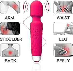 8 velocità 20 frequenza vendita caldo in Silicone massaggiatore impermeabile magico massaggiatore personale USB ricaricabile vibratore - Product Image 5