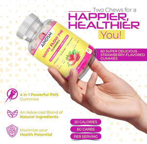 Hot Sale Women Hormon Blance PMS Gummies Vitamin Vegan PMS Gummy for Cramping & Bloating & Mood <b>Swings</b> Relief PMS Gummy - Product Image 3