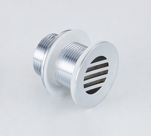 Tappo di Scarico per Lavabo G1-1/4'' in Ottone Cromato, Tipo a Striscia, Scarico Dritto Non Chiudibile - Product Image 2