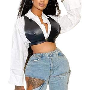 เสื้อเชิ้ตผู้หญิงแบบครอปท็อป แขนยาว สีขาว ติดกระดุม รุ่นคัสตอม 2026 ผ้าป๊อปลิน สำหรับใส่ในชีวิตประจำวัน - Product Image 5