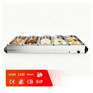 Scaldavivande Elettrico Moderno in Acciaio Inox <span class=keywords><strong>per</strong></span> Hotel, Ristoranti e Catering, Set <span class=keywords><strong>per</strong></span> Buffet di Haoda - Product Image 1