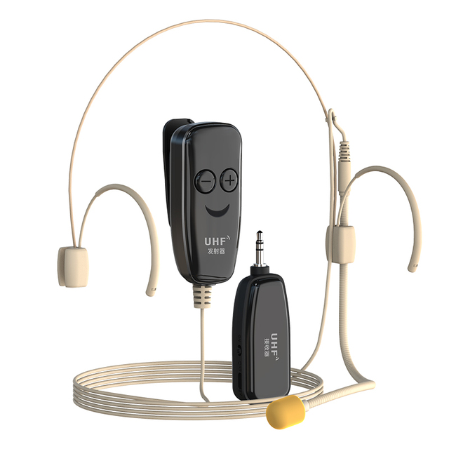 Xiexunda Uhf Wireless Headset Microphone Uhf Wireless Microphone Head-mounted Wireless Headset Mic for Mic Speakers