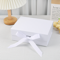 Boîte cadeau magnétique en carton ondulé écologique personnalisée avec grand logo, design pliable, emballage recyclable