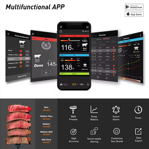 Nhà máy cung cấp thịt Nhiệt kế bluetooth không dây BBQ Nhiệt kế kỹ thuật số trong nhà bếp Y - Product Image 6
