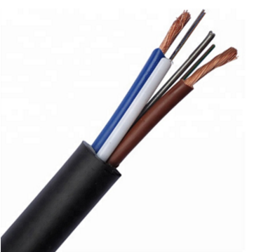 GDTS Photoelectric Composite Fiber Optic Cable 24 Core Single Mode Hybrid Optical Cable With Copper Power Wires for 5G Network