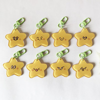Breloques personnalisées en acrylique de dessins animés et d'anime, porte-clés en résine époxy holographique arc-en-ciel, breloques transparentes Kawaii