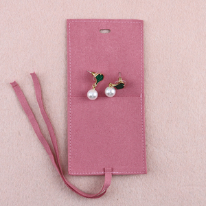 Pochette à bijoux personnalisée, emballage cadeau pour bijoux avec logo, pochette en microfibre suédée, petite pochette mini pour emballage de bijoux, pochette en microfibre - Product Image 4