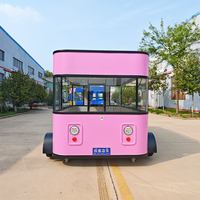 Factory Customized Mobile Bar Beer EV Fast Food Cart Ice Cream Coffee Pizza Fast Food Kiosk Electric Mobile Drivable Food Truck