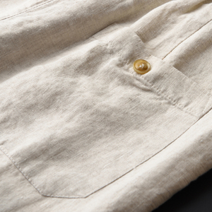 <span class=keywords><strong>Pantaloni</strong></span> Casual <span class=keywords><strong>Slim</strong></span> Fit Personalizzati in <span class=keywords><strong>Lino</strong></span> per Uomo - Product Image 4