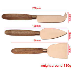 3 Couteaux à Fromage en Bois Élégants pour Cuisine, Hôtels, Restaurants - Design Tendance et Moderne à <span class=keywords><strong>Prix</strong></span> Abordable - Product Image 6