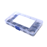 BAJUTU 180pcs C-Clip External Retaining Ring Assortment Kit 65Mn Carbon Spring Steel Steel Opening Snap Circlip Set with Box