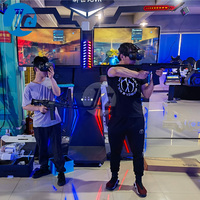 Simulador de Juego de Combate en Realidad Virtual 9D con Estructura de Aluminio y Metal para Uso en Interiores/Exteriores para Centros Comerciales