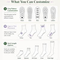 Chaussettes de yoga Pilates personnalisées avec logo, antidérapantes, respirantes, antibactériennes, anti-transpiration, avec grip sportif
