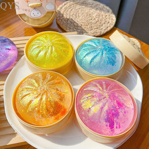 QYS Good Quality Glitter Squishy Smile Mystery Large Rainbow Food Bao Bun Blind <b>Box</b> Fidget Squishies Stress for Kids - Product Image 4