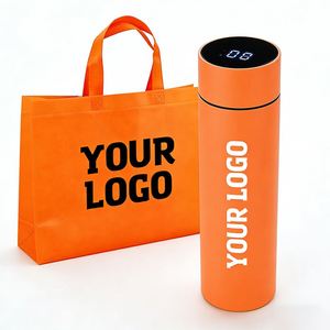 Factory Wholesale Vacuum Insulated Smart Digital <b>Water</b> <b>Bottle</b> With Led Temperature for Office Business Promo Gift - Product Image 1