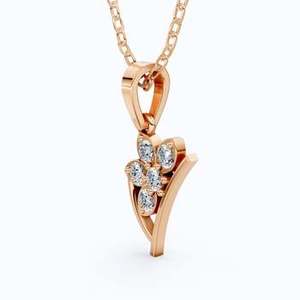 Luxury 18K Gold Diamond Pendant <b>Necklace</b> for Women with Certified Natural Diamonds Fine Jewelry Gift Wholesale OEM - Product Image 5
