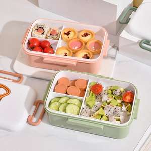 Fiambrera de alta <span class=keywords><strong>calidad</strong></span> al <span class=keywords><strong>mejor</strong></span> <span class=keywords><strong>precio</strong></span> al por mayor con cuchara y tenedor 1200ML Bento Box Material de silicona PP para <span class=keywords><strong>estudiantes</strong></span> - Product Image 2