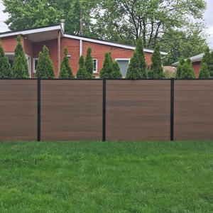 <span class=keywords><strong>Valla</strong></span> de Jardín de Madera y Plástico Compuesto (WPC) Ecológica, Resistente, Popular, Resistente al Viento, Ignífuga, Estable y Privada para Terrenos Fangosos - Product Image 1