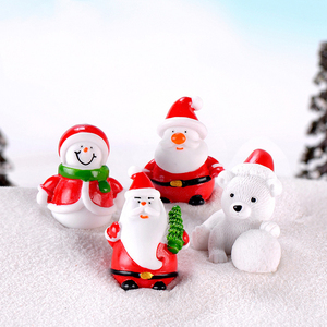 Figuras Navideñas en Miniatura al por Mayor, Adornos en Miniatura, Accesorios para Jardín y Paisajismo, Pequeñas Decoraciones Navideñas, Artesanía de Resina - Product Image 4