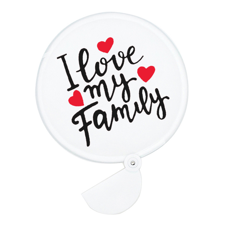 Latest Products 2025 Sublimation Folding Fan Nylon Plain Foldable Round Pop up Flexible Flying Disc Fans With Pouch Custom Logo
