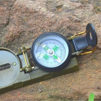Boussole de survie de haute qualité pour l'extérieur, multifonctionnelle, en métal, pour la montagne, le camping, les voyages, boussole nord