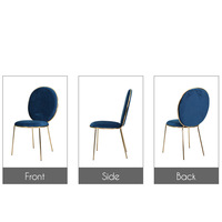 Chaise moderne de luxe Silla Rosa rose fauteuil café Restaurant maquillage salle à manger meubles chaise de salle à manger en velours