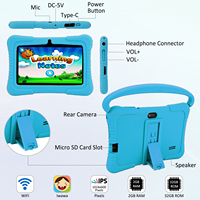 Nouvelle tablette pour enfants Allwinner Quad Core 2026 avec contrôle parental, fonctionnalités éducatives, Android 10.0