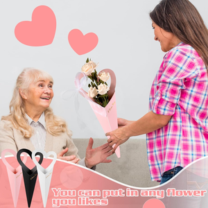 Ramo de flores Bolsas Caja de corazón Mangas de una sola rosa <span class=keywords><strong>Arreglos</strong></span> <span class=keywords><strong>florales</strong></span> Papel de regalo Floristería Suministros de embalaje de regalo - Product Image 4