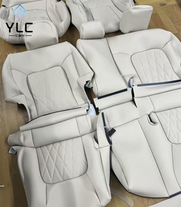 Fundas <span class=keywords><strong>de</strong></span> Asiento Personalizadas para Accesorios <span class=keywords><strong>de</strong></span> Auto, <span class=keywords><strong>3</strong></span> <span class=keywords><strong>Filas</strong></span>, 7 <span class=keywords><strong>Asientos</strong></span>, Cuero Genuino <span class=keywords><strong>de</strong></span> Lujo, Parte Central para Toyota LC200 LC300 Land Cruiser - Product Image 4
