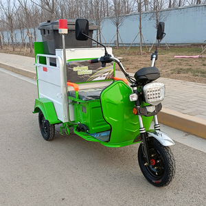 Tricycle électrique de transport de marchandises à deux places, carrosserie ouverte, véhicule de transfert de déchets, 30-50 km/h, autonomie de 90 km - Product Image 1