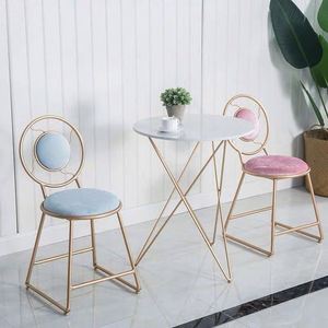 Pomo erótico de lujo, <span class=keywords><strong>muebles</strong></span> modernos, fundas de tela para restaurante, respaldo alto, sillas de comedor de terciopelo rosa - Product Image 5