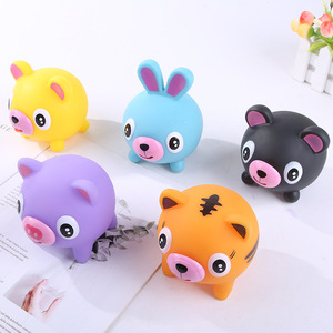 Juguetes Antiestrés Creativos con Forma de Animales que Emiten Sonidos Musicales, Muñecos para Apretar y Lamer con la Lengua para Aliviar el Estrés - Product Image 1